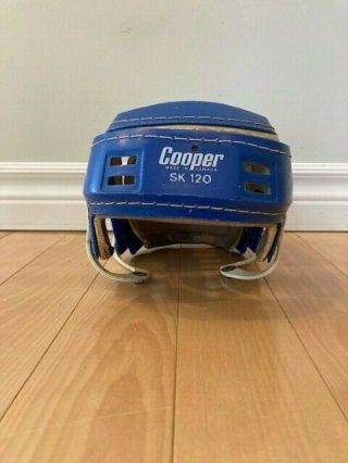 Vintage Cooper Sk120 Hockey Helmet - Blue Extremely Rare