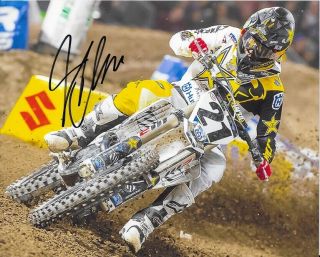 Jason Anderson Signed Autographed Photo Husqvarna 8 " X 10 " Supercross Proof