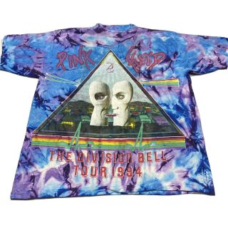 Vintage Pink Floyd 1994 Division Bell Tour Tie Dye Concert T Shirt Xl Euc
