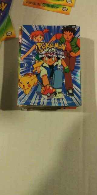 Pokemon Movie Common Topps Trading Card Set Of 60 And E1 - E12