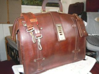 Vintage Will Leather Goods Briefcase Authentic Leather Counsel Bag Italy 2