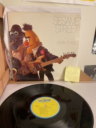 Rare Sesame Street Great Rock N Roll - Born To Add Lp Record Vinyl Springsteen