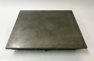 Vintage Cast Iron 18 " X 15 " X 3 " Machinist Surface Plate Lapping 444 - 0 - 072 - 500