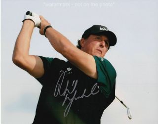 Phil Mickelson Signed Autograph 8x10 Photo Grand Slam