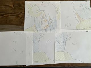 Naruto Production Sketch Genga/not Anime Cel Of Tayuya Level Ii Form