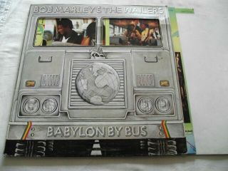 Bob Marley And The Wailers Babylon By Bus 1978 Island Dbl Lp W/ Poster