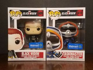 Funko Pop Marvel Black Widow Taskmaster Walmart 609 610 With Protector