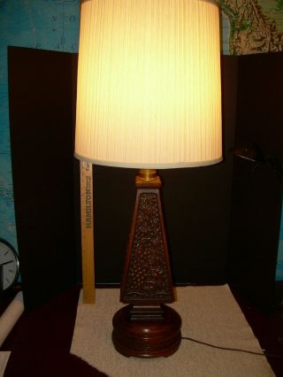 Vintage Romweber Viking Oak Table Lamp