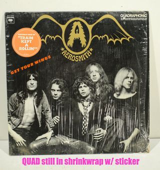 Aerosmith Get Your Wings QUAD Columbia PCQ 32847 NM - in shrink 2