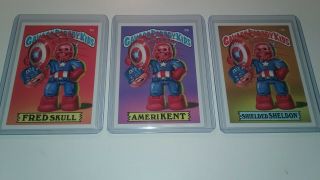 Garbage Pail Kids Gavage Parody Luis Diaz Rare Art Marvel Avengers 5 Set