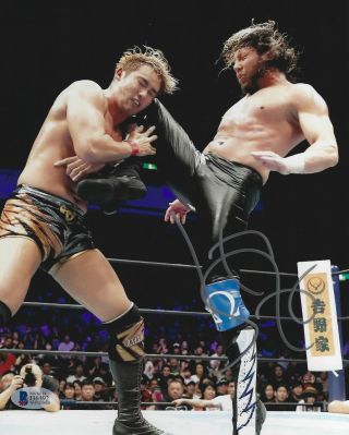Kenny Omega Signed 8x10 Photo Bas Japan Pro Wrestling Bullet Club Auto 0