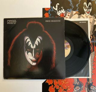 Kiss - Gene Simmons - 1978 Us 1st Press With Poster (nm) Ultrasonic
