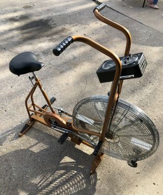 Vintage Schwinn Air - Dyne Dual Action Stationary Exercise Bike Gold