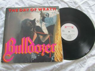 Bulldozer - The Day Of Wrath.  (rare) 1st Press 1985.  Roadrunner.  Rr 9779 Lp