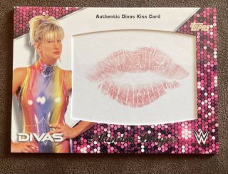 Topps Wwe Heritage 2016 Divas Alundra Blaze Authentic Kiss Card 17/99