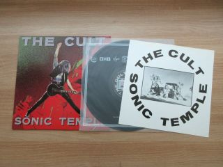 The Cult - Sonic Temple 1990 Korea Vinyl Lp Insert Rare Sleeve Lines No Barcode