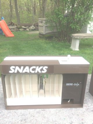 Snak - Stix Snack Vending Machine Vintage 1986 Countertop Candy Dispenser