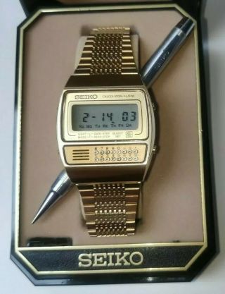 ⭐ Rare Vintage SEIKO C359 - 5000 Digital Calculator 1979 With Stylus Pen And Box 2