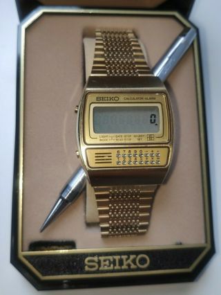 ⭐ Rare Vintage SEIKO C359 - 5000 Digital Calculator 1979 With Stylus Pen And Box 3