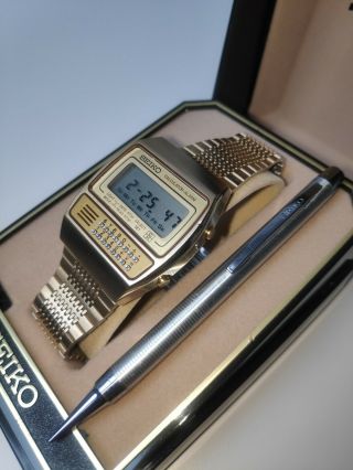 ⭐ Rare Vintage SEIKO C359 - 5000 Digital Calculator 1979 With Stylus Pen And Box 6
