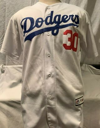 Maury Wills 30 Los Angeles Dodgers Home Jersey Size 40 Euc Mlb Majestic