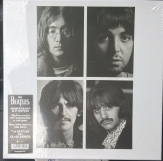 The Beatles White Album 50th 4 Lp Vinyl With Esher Demos Half Speed &