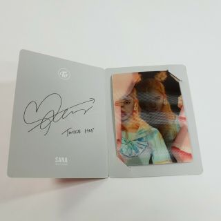 Twice 2nd Mini Page Two Official Sana Lenticular Photocard 1p K - Pop