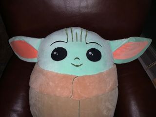 Baby Yoda Mandalorian Squishmallow Jumbo 24” Nwt