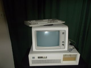 Vintage Ibm 5170 Pc With 5151 Monitor And Keyboard Parts Only