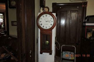 Vintage Oak Seth Thomas No.  2 Weight Regulator Wall Clock