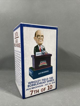 Jack Brickhouse Bobblehead - Chicago Cubs - Wrigley Field 100 Years - 7/25/2014