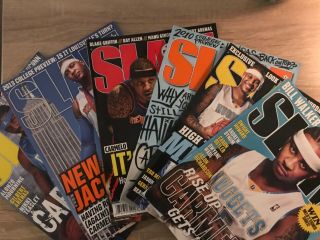 Slam 6 Vintage Issues With Carmelo Anthony On The Cover.  Knicks,  Nuggets.