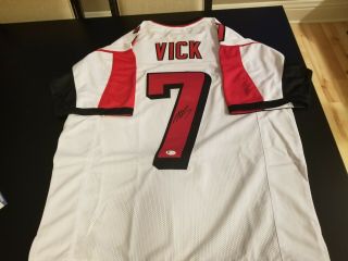 Michael Vick Autographed Custom Atlanta Falcons Jersey With Beckett