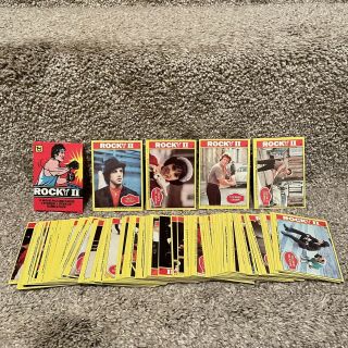Rocky Ii 2 1979 Topps Movie Trading Cards Complete Set 99 Cards - Near Mint/mint