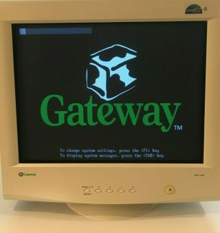 21 " Vintage Gateway Vx1120 Monitor Great For Retro Gaming Exc Cd Collectors Item