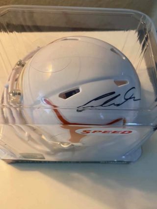 Collin Johnson Signed Texas Longhorns Mini Helmet Jsa Autograph