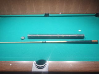 VINTAGE WILLIE HOPPE PROFESSIONAL CUE BY BRUNSWICK// 1960 - 1966 2