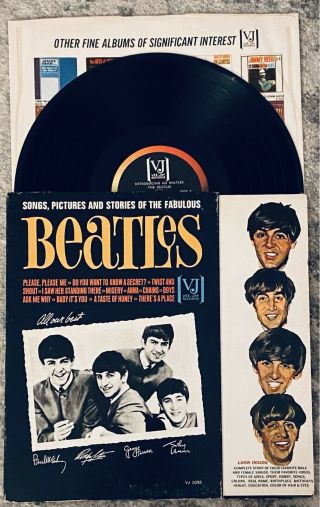The Beatles “songs Pictures And Stories” Lp | Vj 1092 Brackets Logo |