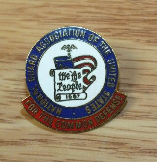 National Guard Association Of The United States Common Defense Collectible Pin