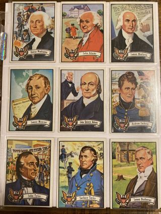 1972 Topps U.  S.  Presidents 26 Cards Set Washington Lincoln Jackson Roosevelt