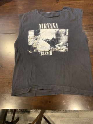 Vintage Nirvana Bleach Sub Pop Mens T - Shirt Xl Authentic