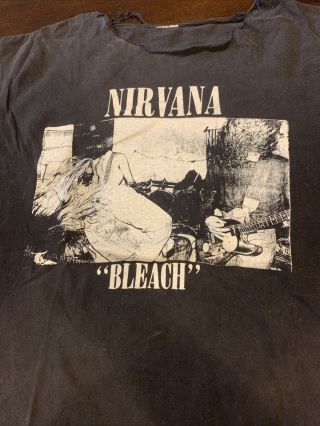 Vintage Nirvana Bleach SUB POP Mens T - shirt XL Authentic 2