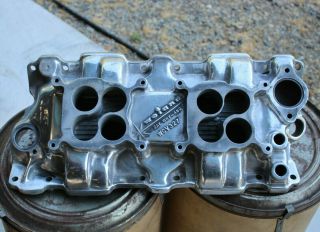 WEAIND Say Why And SBC 2x4 Intake Manifold DUAL QUAD Chevy V8 Hot Rod gasser vtg 3