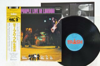 Deep Purple Live In London Trash Aw - 25019 Japan Obi Vinyl Lp