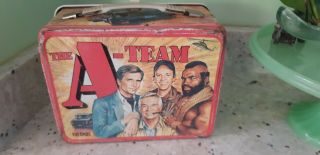 Vintage 1983 " The A - Team " Metal Lunchbox - No Thermos