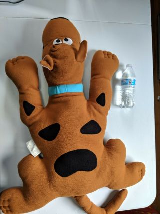 Vtg Cartoon Network Scooby Doo Flat Laying Pillow Plush 32 " Brown Stuffed Animal