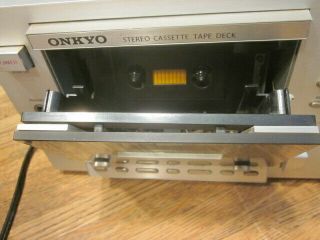 Vintage Onkyo TA - 2080 cassette Deck from 80 ' s Needs attention OWNER 5