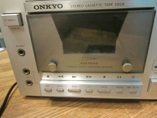 Vintage Onkyo TA - 2080 cassette Deck from 80 ' s Needs attention OWNER 6
