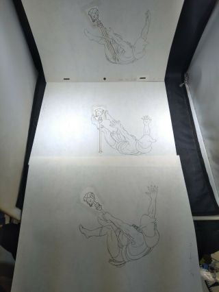 Vintage He - Man Animation Cels Production Art Motu She - Ra Drawing 80 