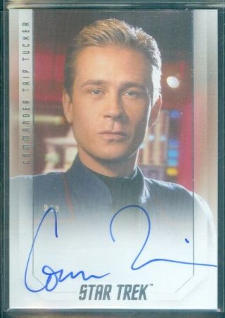 Star Trek Inflexions Connor Trinneer As Com Trip Tucker Autograph Card